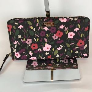 Kate Spade Laurel Way Boho Floral ZipAround Wallet